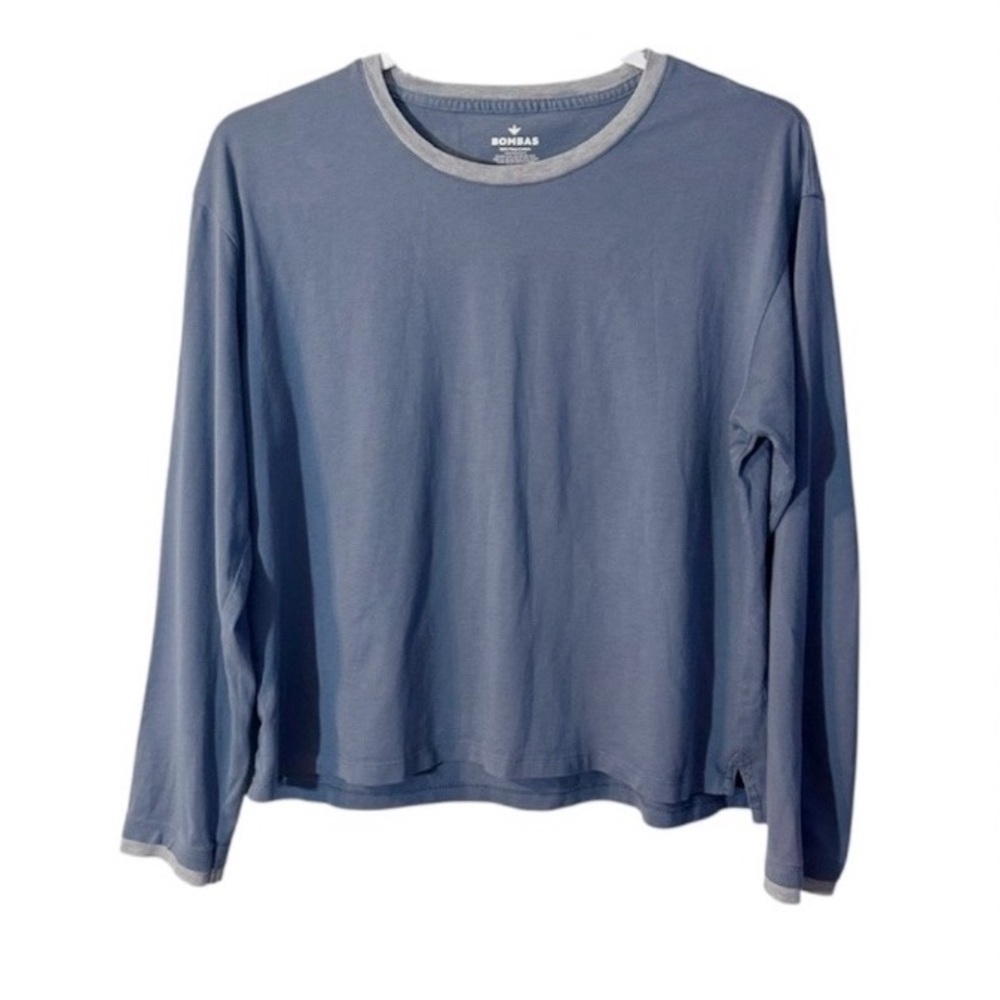 Bombas Blue Long Sleeve Pima Cotton Top